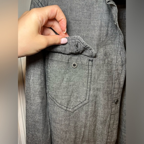 Billabong - Men's Gray Denim Button-Up LongSleeve Shirt Jacket Casual Surf Style - Picture 3 of 7